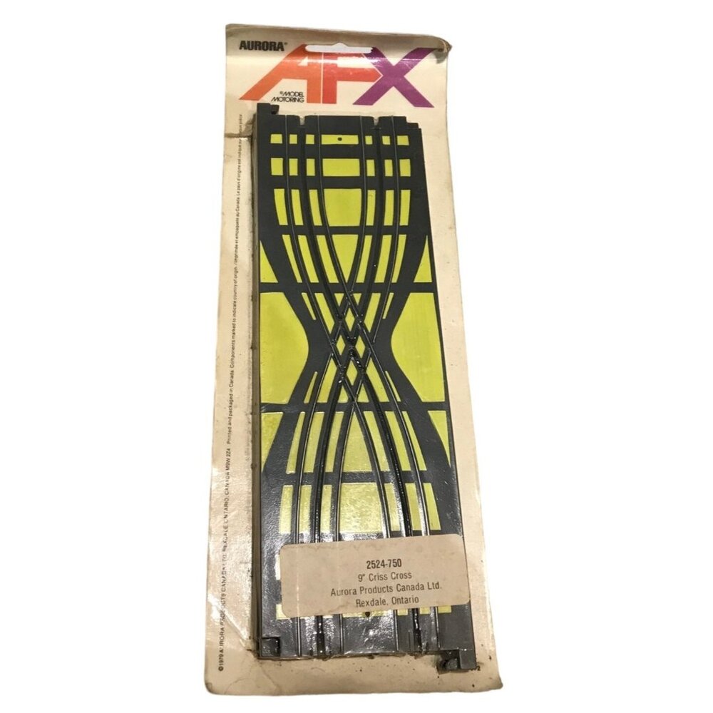 Aurora AFX 9" Criss Cross Track 2524-750 Model Motoring Slot Car Track Vintage
